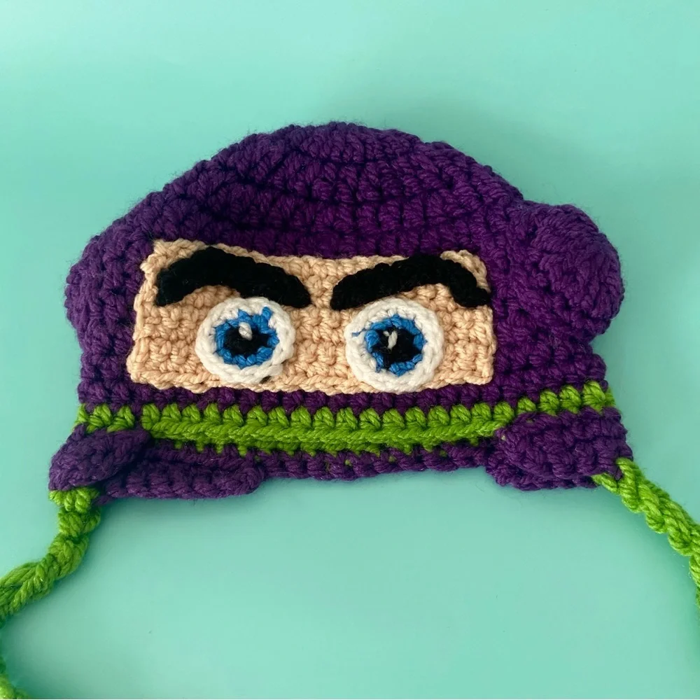Baby crochet knit buzz lightyear beanie hat Toy Story character